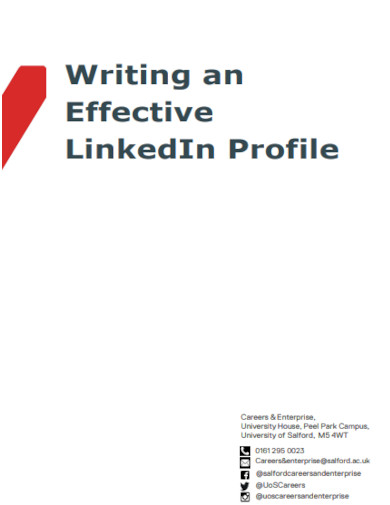 writing an effective linkedin profile