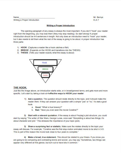 28+ Good Hook Examples - PDF, DOCS | Examples