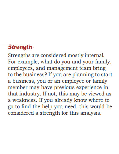 business personal strengths