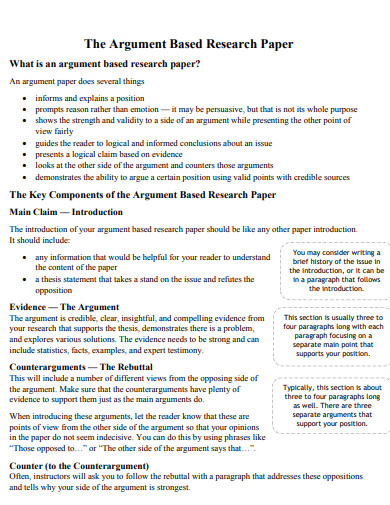 thesis statement with counter argument example