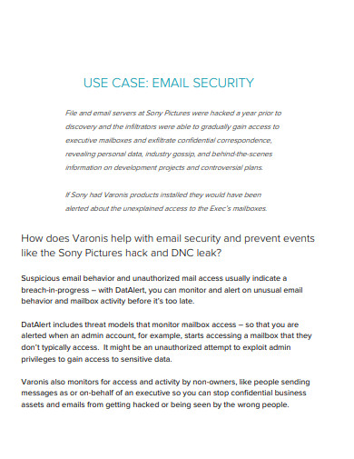 email Use Case