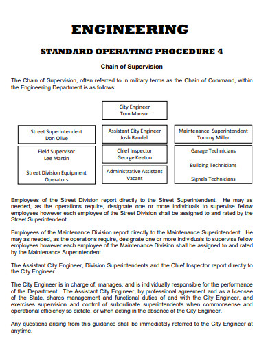 30+ Standard Operating Procedure Examples in MS Word | Pages | Charts ...