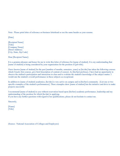 29+ Job Reference Examples in Outlook, Google Docs, Word, Apple Pages ...