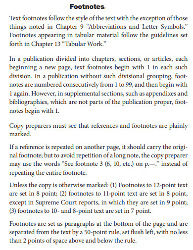 text footnote