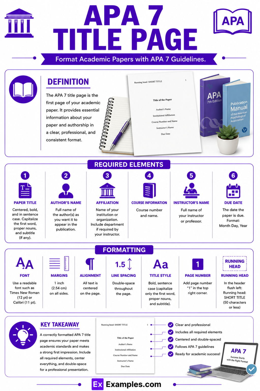 26+ APA 7 Title Page Examples to Download
