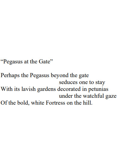 baroque poem layout example