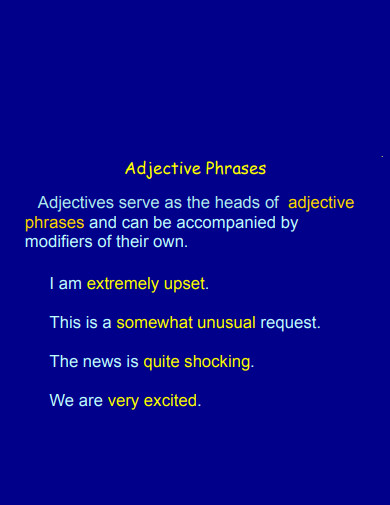 basic adjective phrase