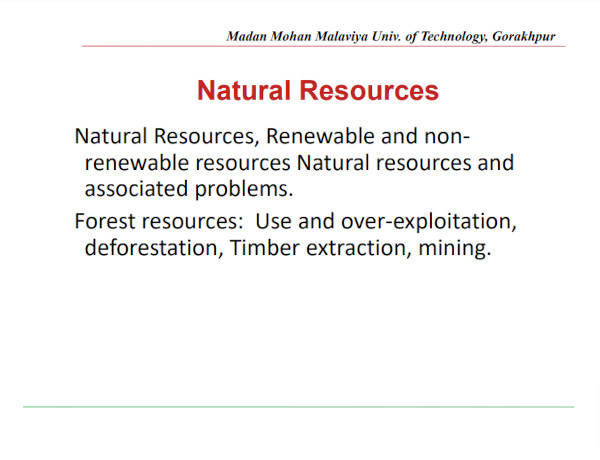 basic natural resources example
