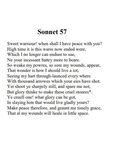 best friend sonnet poem example 