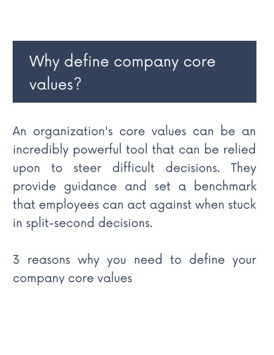company core values example