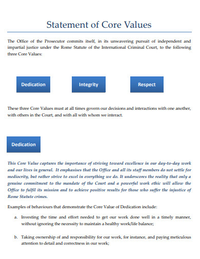 30+ Company Values Examples in PDF | Examples