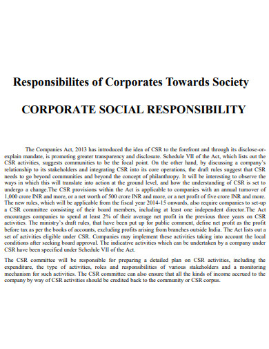 corporate society social responsibility