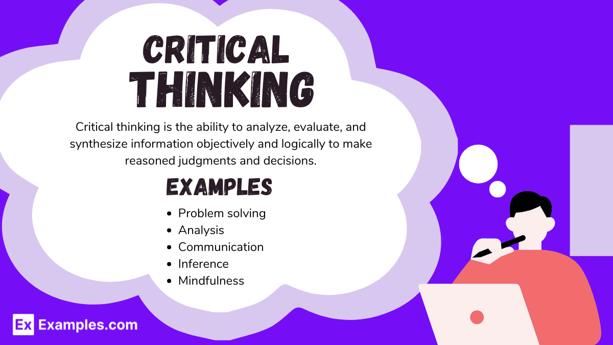 3 examples of critical thinking