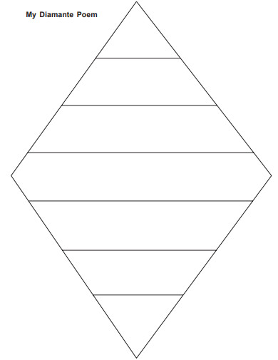 diamante poem diagram example