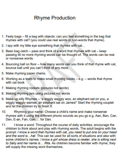 draft rhyme example
