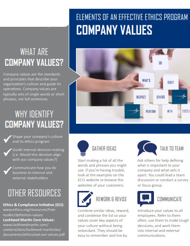 30+ Company Values Examples in PDF | Examples