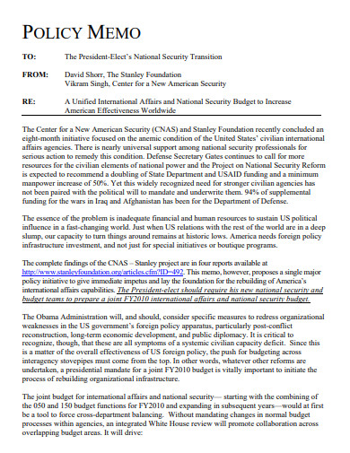 30+ Policy Memo Examples in Word | Google Docs | Apple Pages | PDF ...