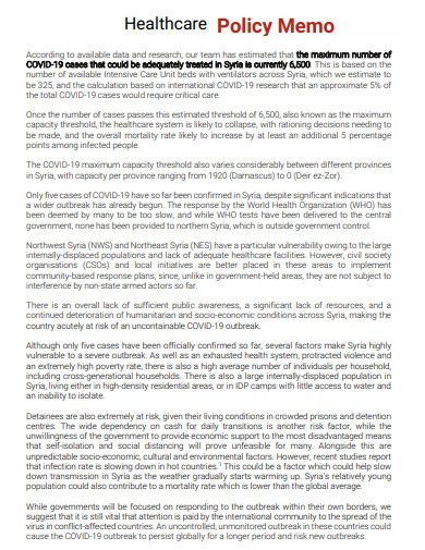 30+ Policy Memo Examples in Word | Google Docs | Apple Pages | PDF ...