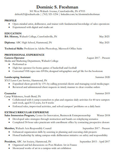 High School Students Resume - 30+ Examples, Word, Google Docs, Apple ...