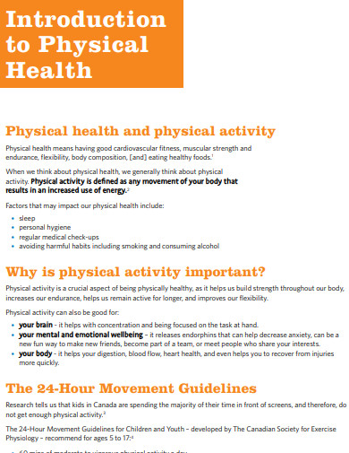 introduction to physical health