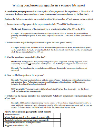 Lab Report Conclusion