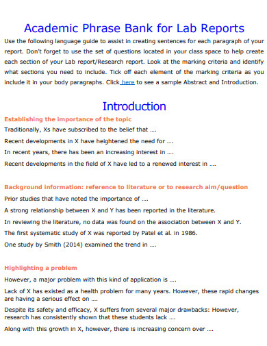 Lab Report Introduction