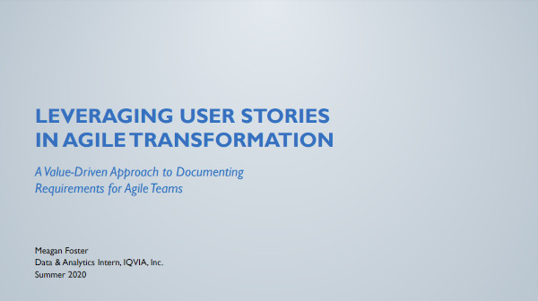 leveraging user stories in agile transformation