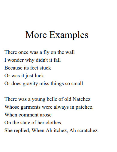 limerick poem template