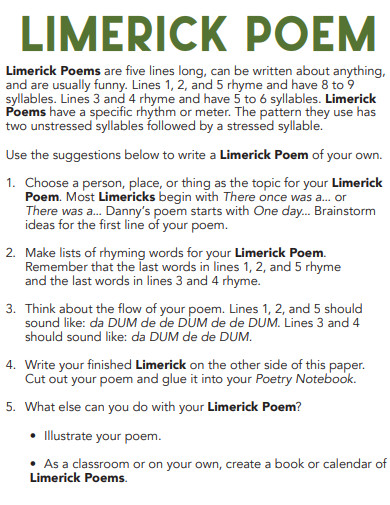 limerick poem