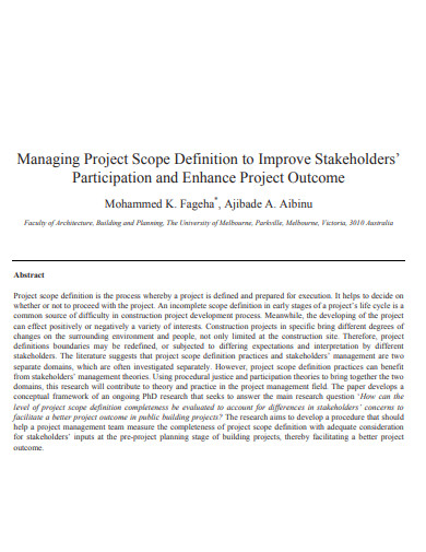 30+ Project Scope Examples in Word Google Docs Apple Pages PDF | Examples