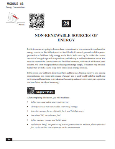nonrenewable resources sources of energy