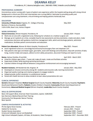 nursing jobs resume examples