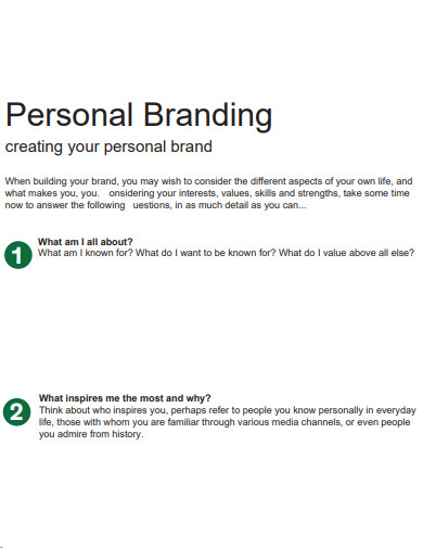 personal brand statement outline