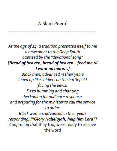 poem slam example