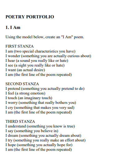 poem of alliteration portfolio example