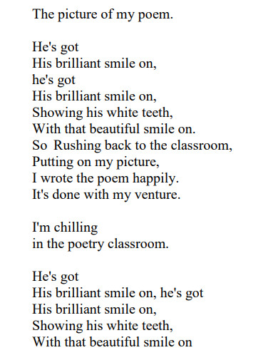 printable lyric poem
