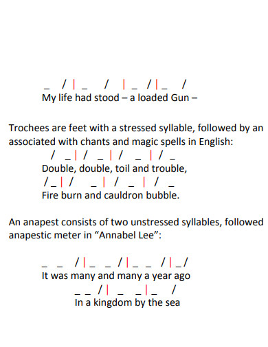 30+ Meter Poem Examples in PDF | Examples