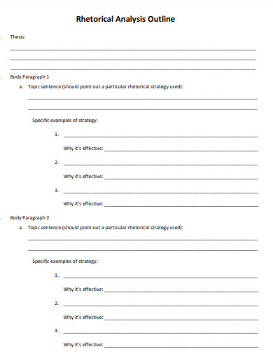 rhetorical outline worksheet