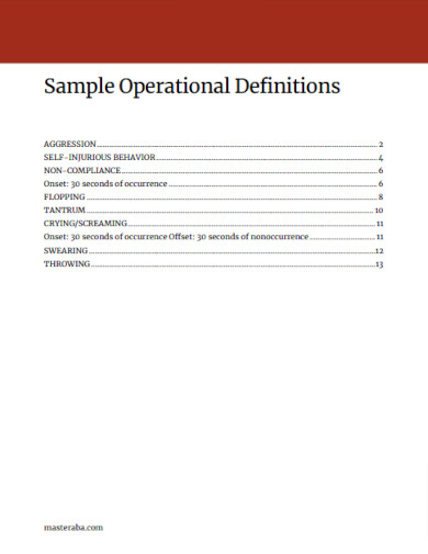Operational Definition | Examples