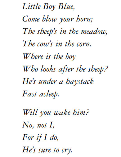 Sample Rhyme Example