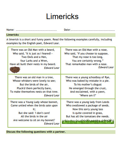 school limerick poem 