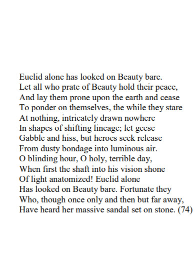 30+ Sonnet Poem Examples in PDF | Examples