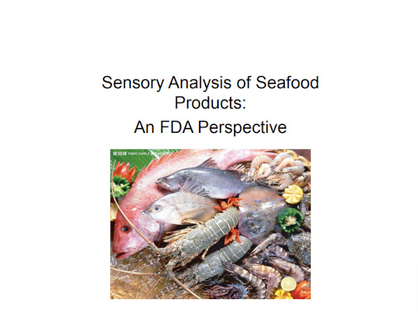 sensory analysis of seafood products