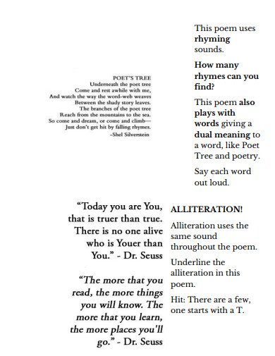 short poem of alliteration example