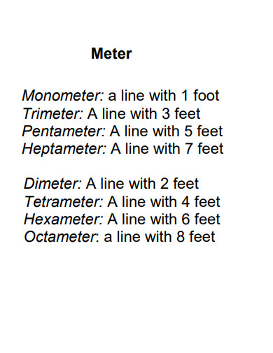 simple meter poem example