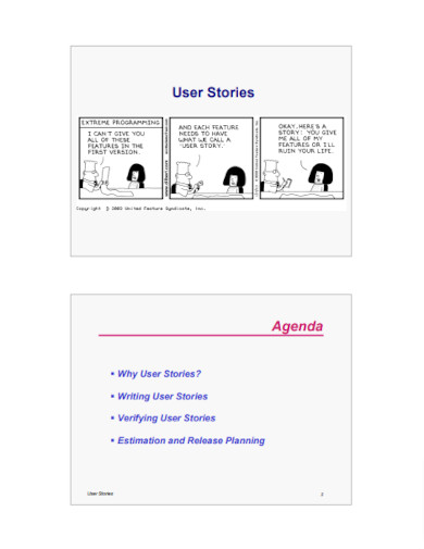 simple user stories example