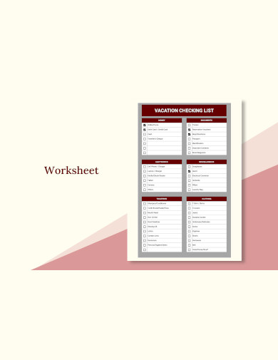 simple worksheet