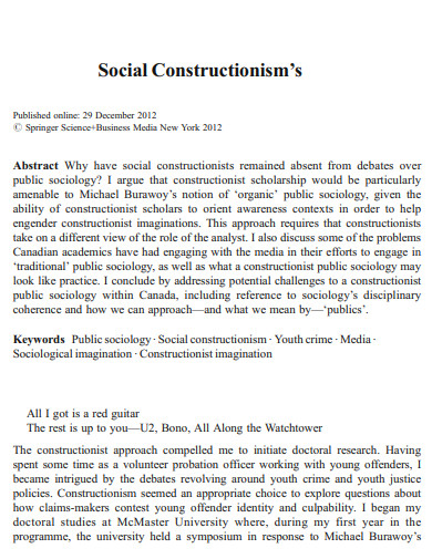 social constructionism media