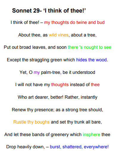 sonnet 29 poem example