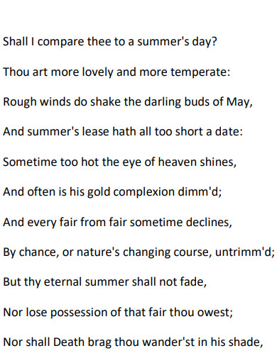 30+ Sonnet Poem Examples in PDF | Examples